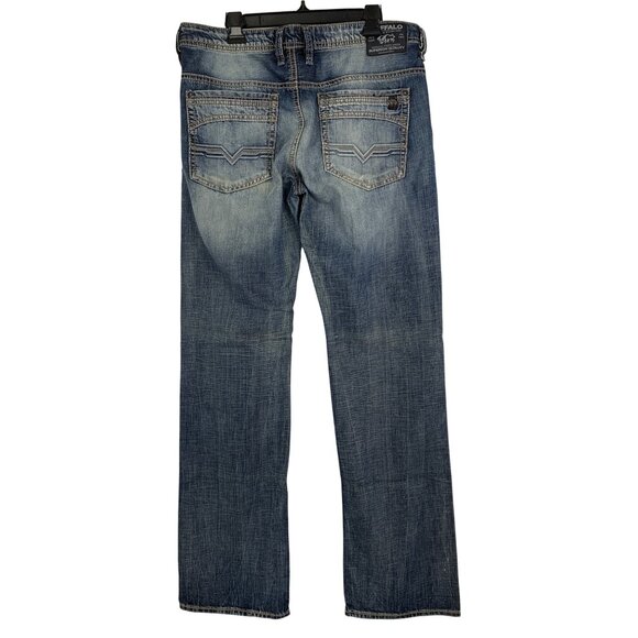 Buffalo X Buckle David Bitton Mens Jeans W36 L36 Tall Straight Brady RT10537 - Picture 2 of 10